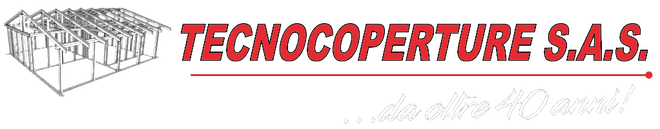 Logo a forma di tetto, stilizzato in bianco, con la scritta