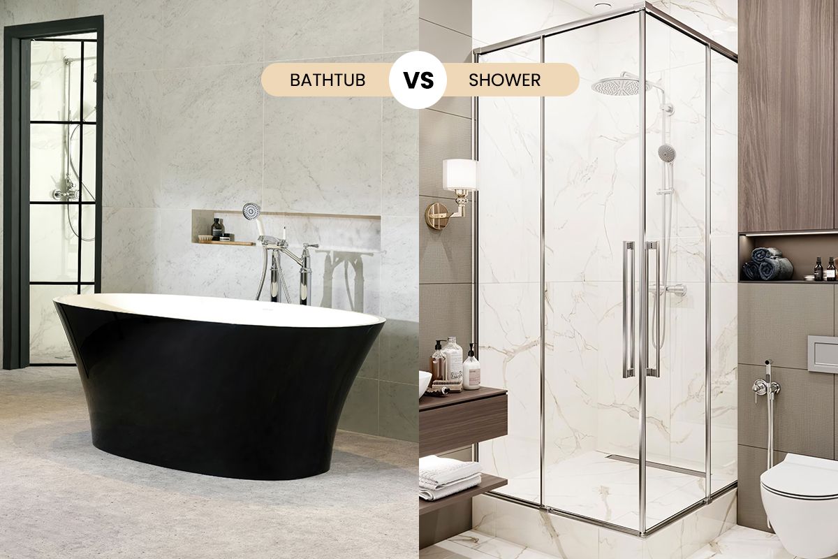 Freestanding Bathtub vs. Walk-In Shower
