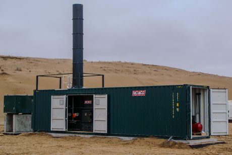 Incinerator in a container