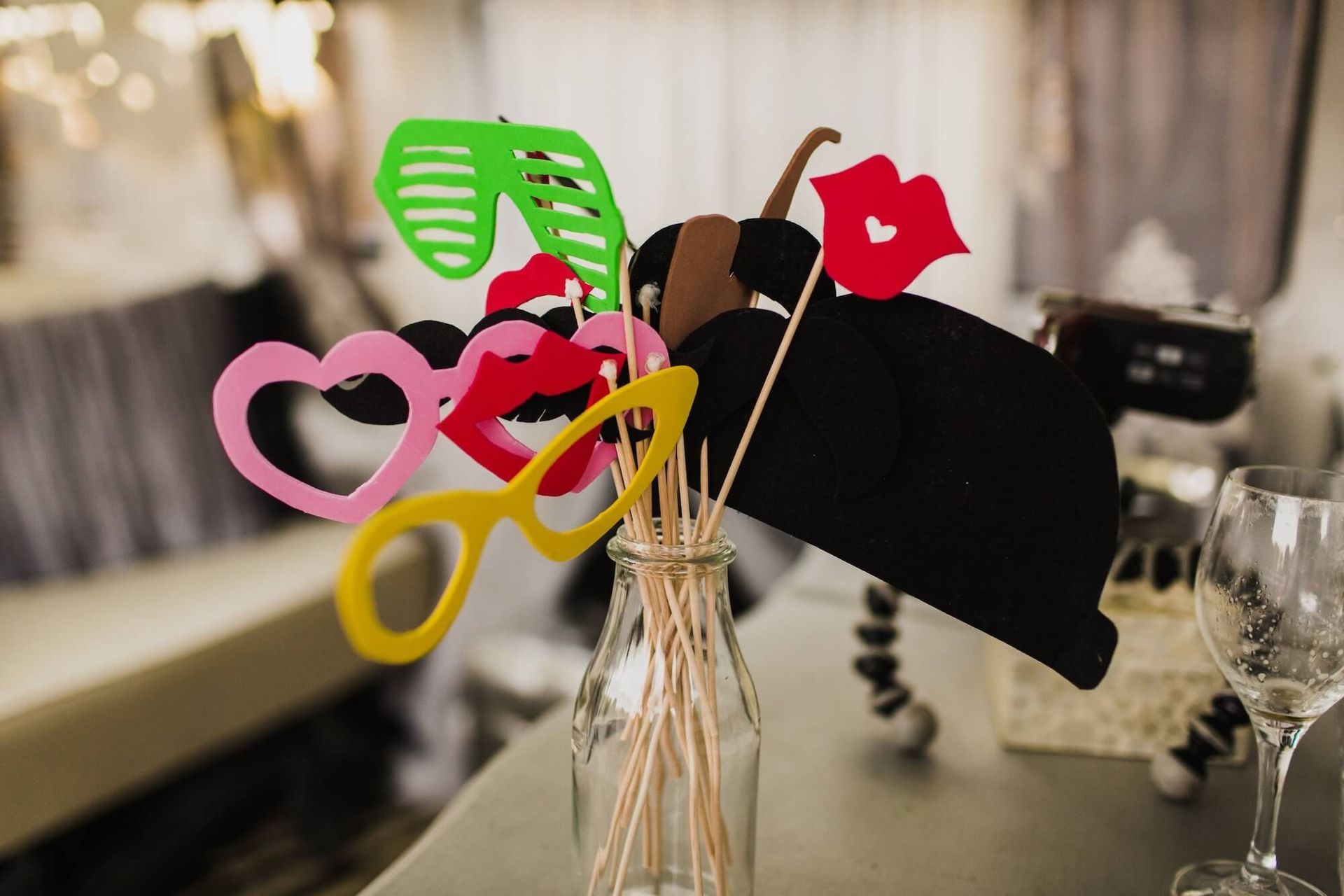 cypress photo booth rental props