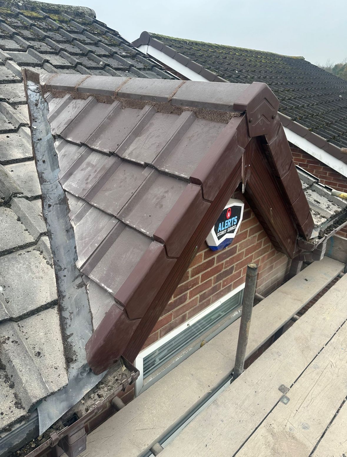 Refurbished roof valley completed by A. Armstrong Roofing