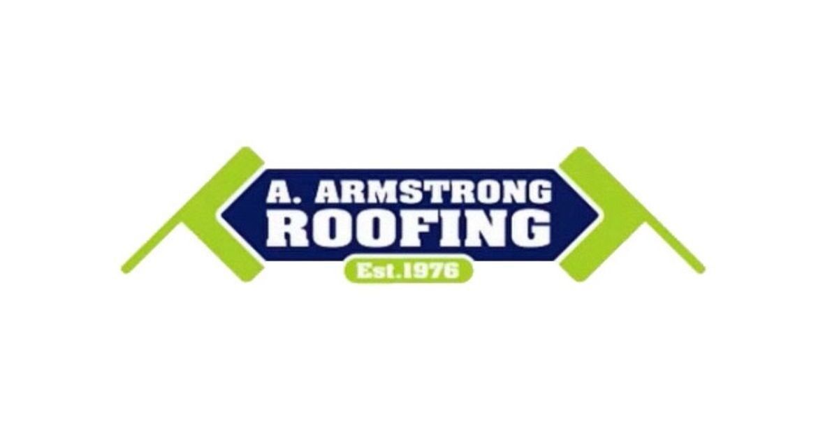 Photo of the A. Armstrong roofing logo.