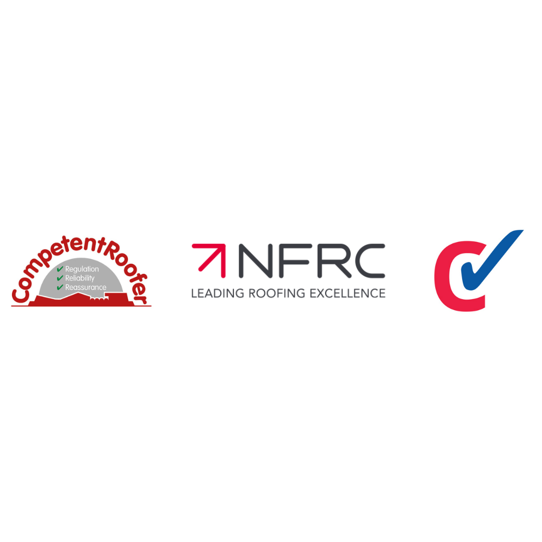 A. Armstrong Roofing's three accreditations as of 2025 - CompetentRoofer, NFRC, Checkatrade