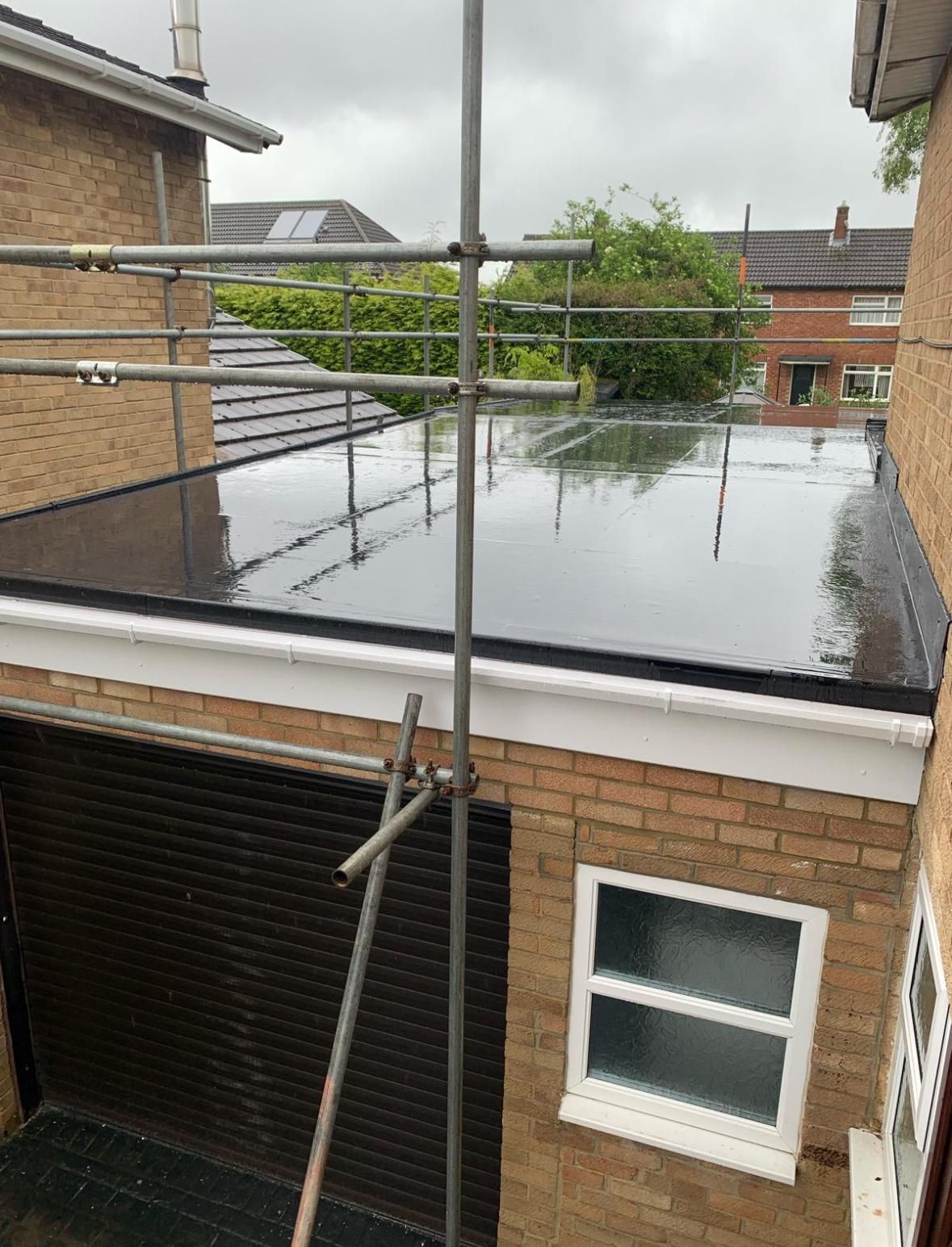 Rubber flat roof replacement completed in Tyne & Wear