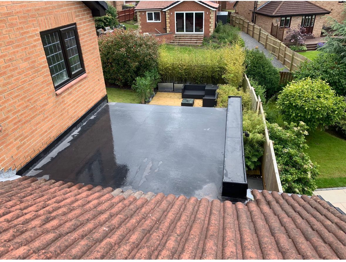 Flat EPDM roof replacement in Sunderland