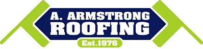 Logo of A. Armstrong Roofing, a professional roofing contractor in North-East England, established in 1976.