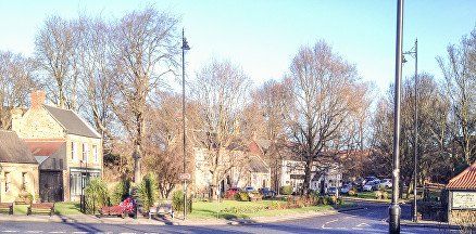 Washington village centre, located in North-East England