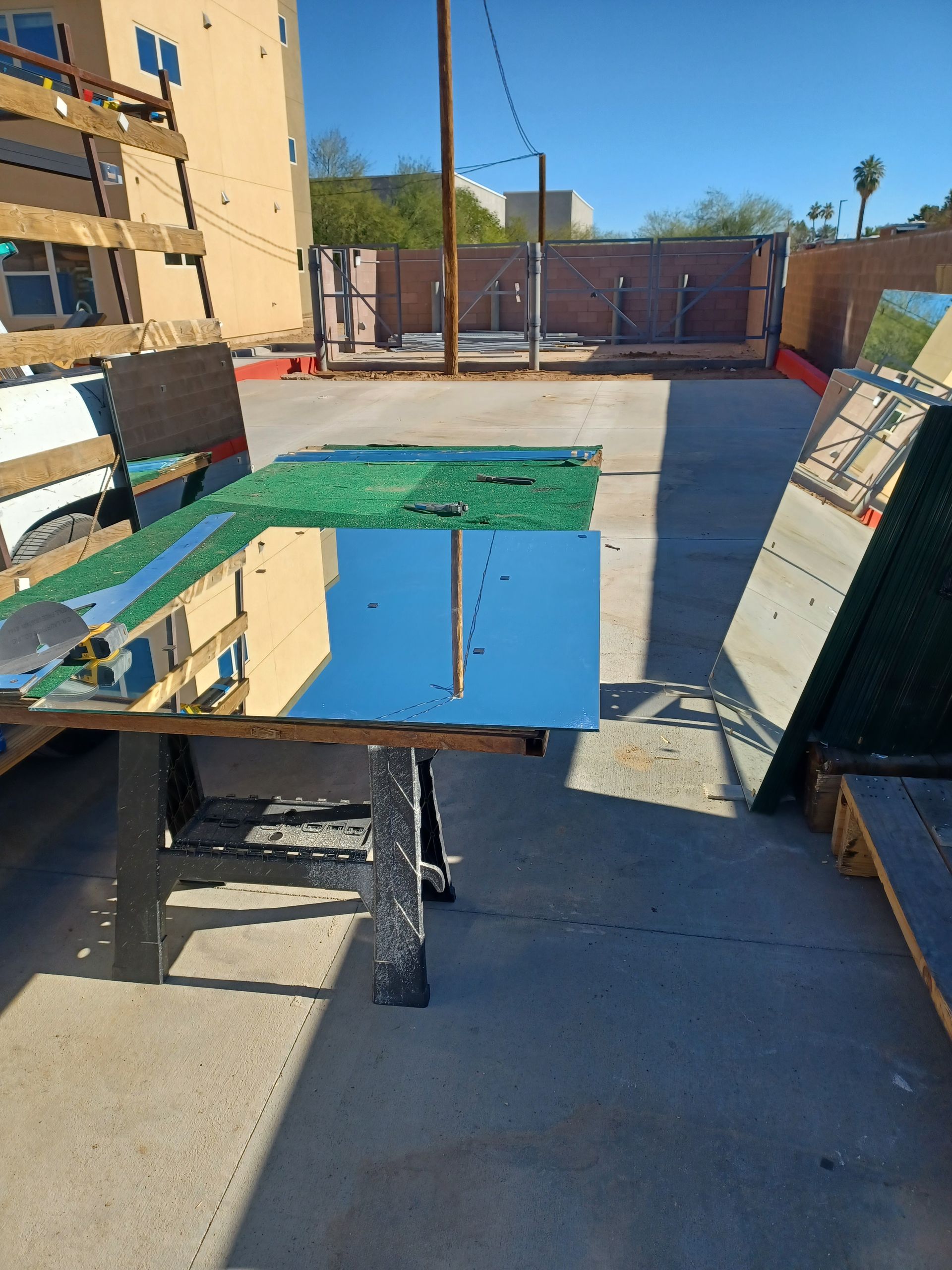 worker removing break down windows home