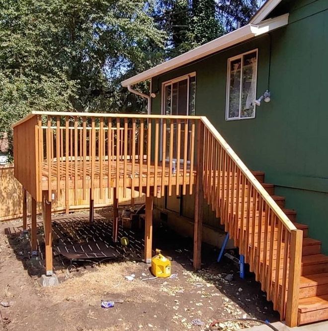 New deck building in Olympia, WA