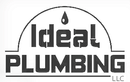 A black and white logo for ideal plumbing llc