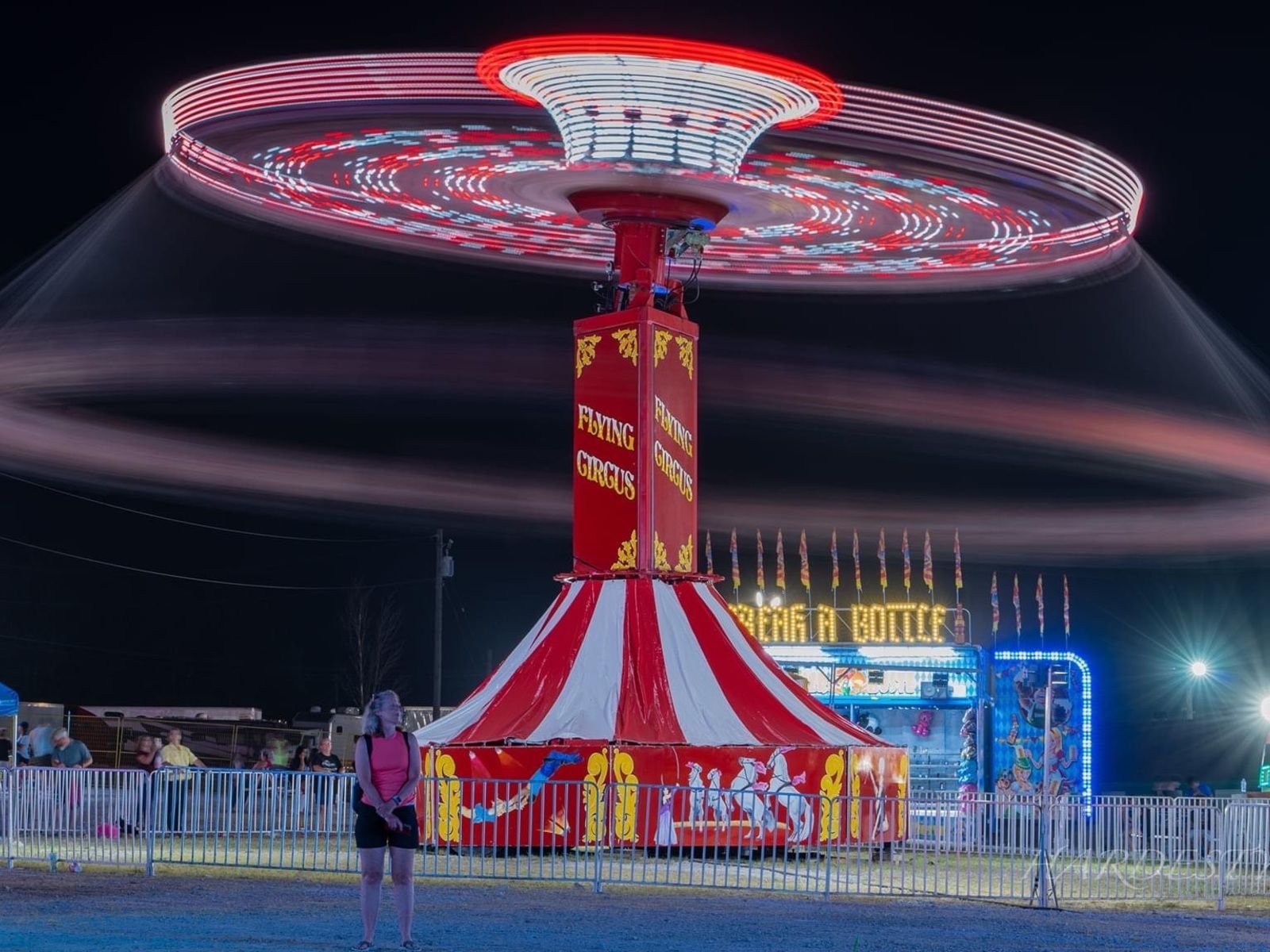 Circus themed swing ride