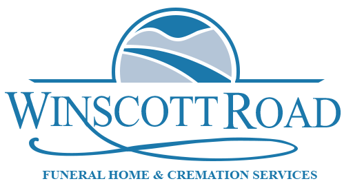 The logo for Winscott Road Funeral Home & Cremation Services is shown on a white background.