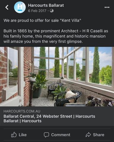 Harcourts Ballarat advert