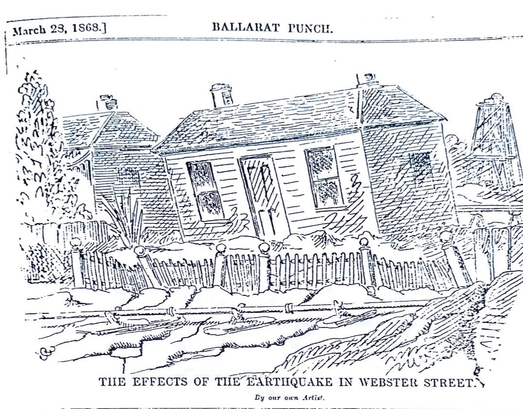 Earthquake in Webster Street