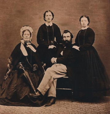 The Caselli family in the late 1860's