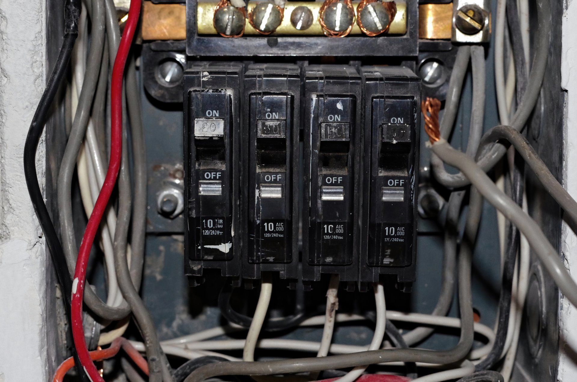 Men Checking Circuit Breaker — Dana Point, CA — Meraw Electric