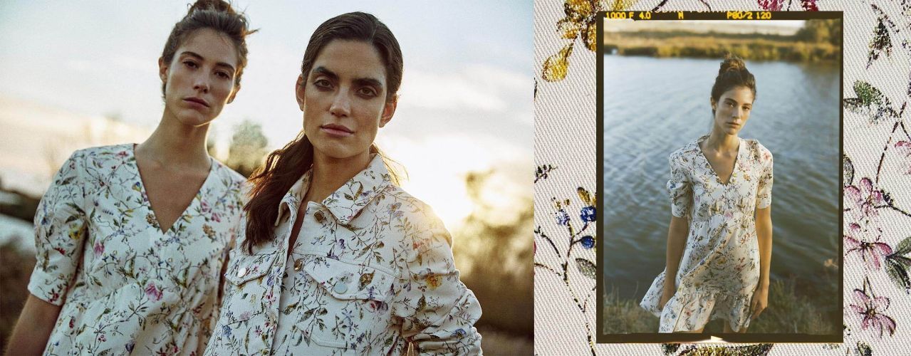 Ragazze con camicie a fiori