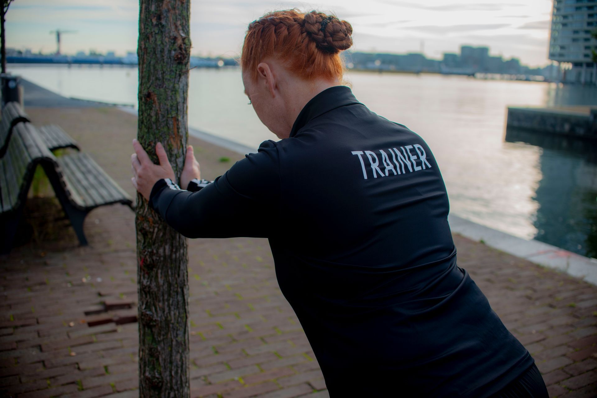 Trainen met Wendy stretchen na trainen in Amsterdam