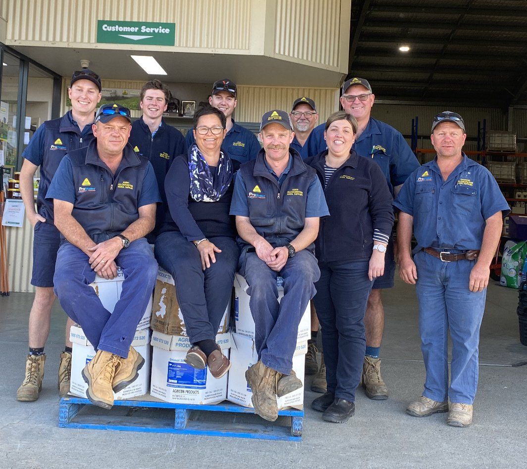 A Group of People Posing for a Picture — Gloucester Rural Supplies in Gloucester, NSW