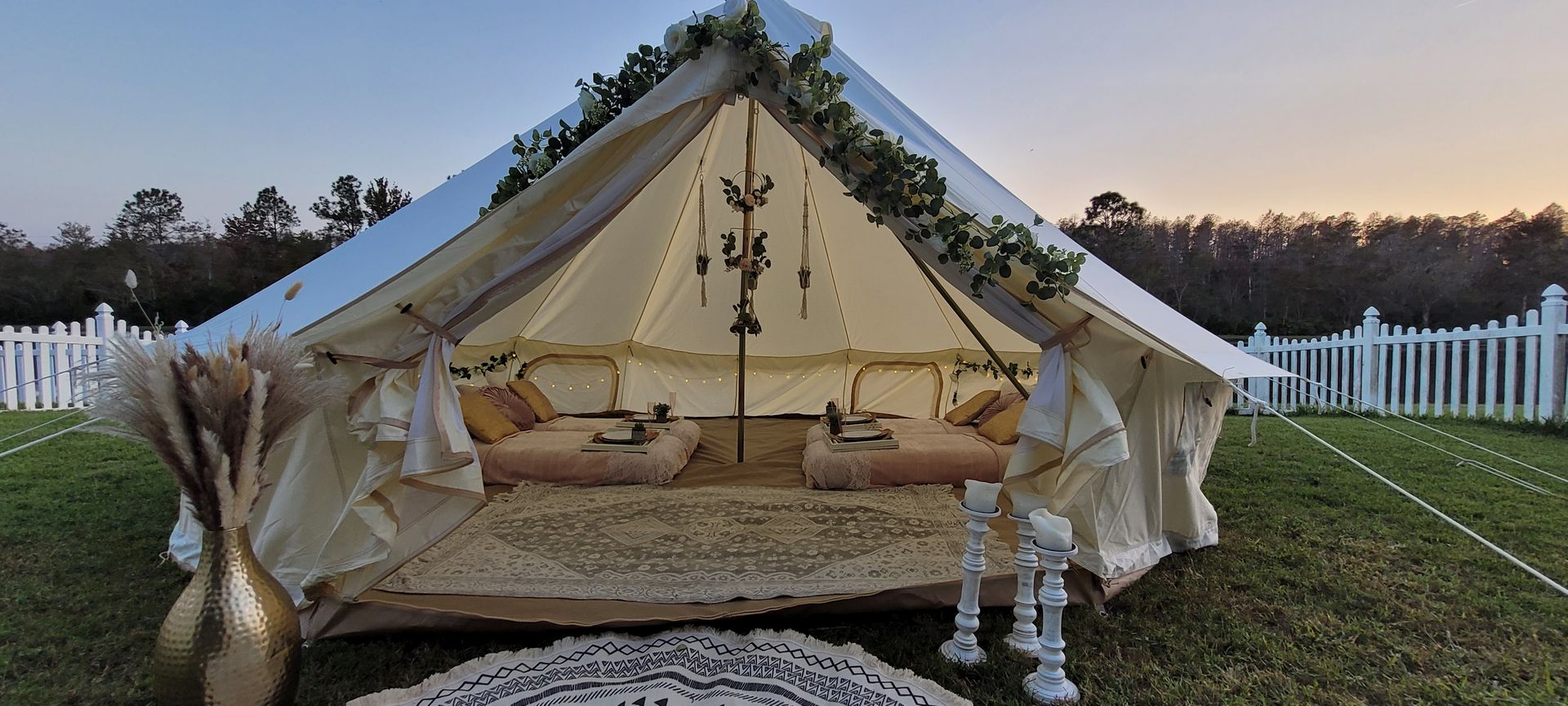 Adult-themed teepee rental