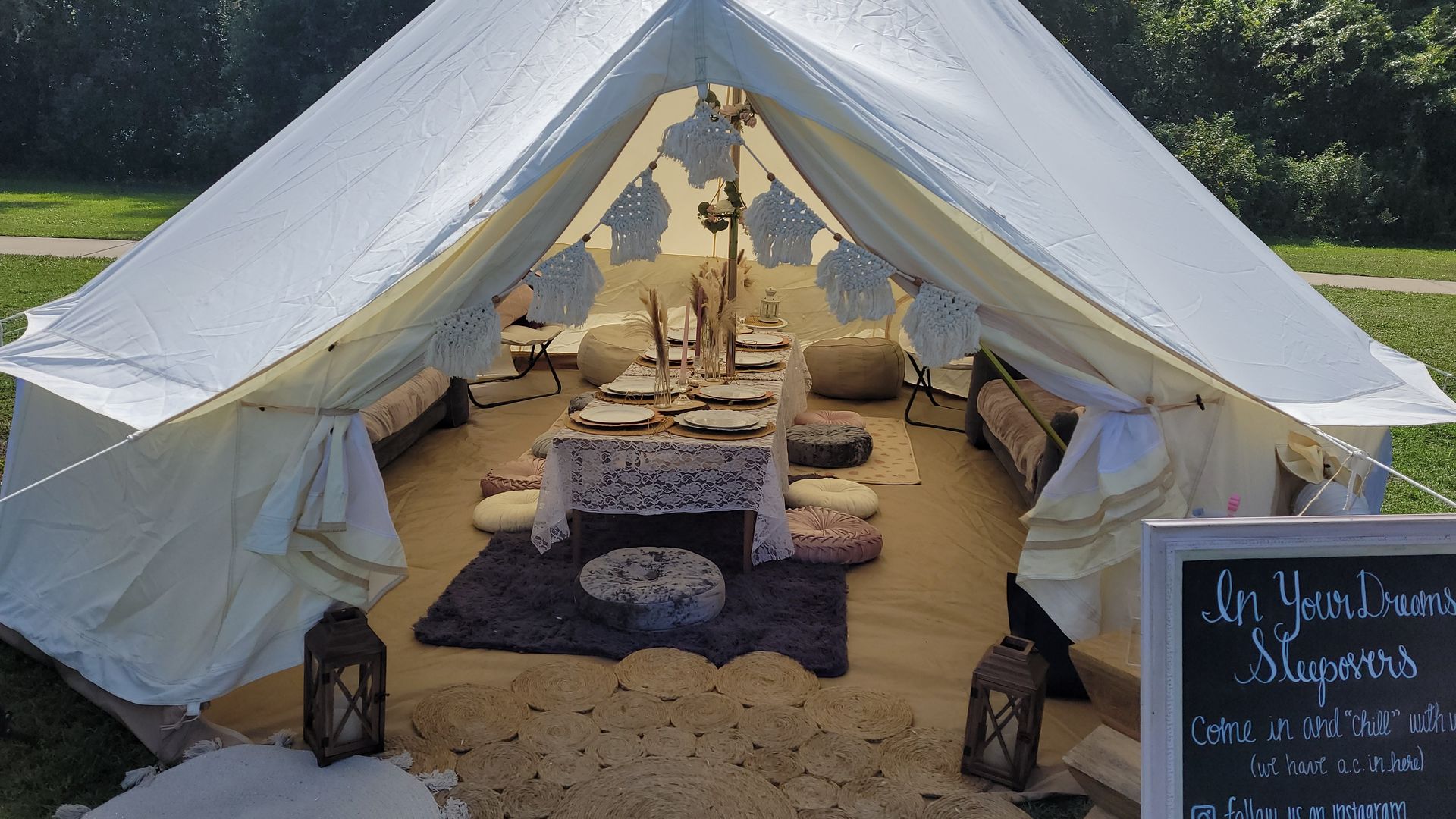 Outdoor Bell Tent Party