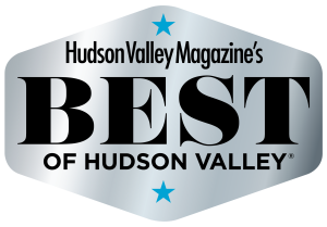 The word hudson valley magazine is written in black on a white background