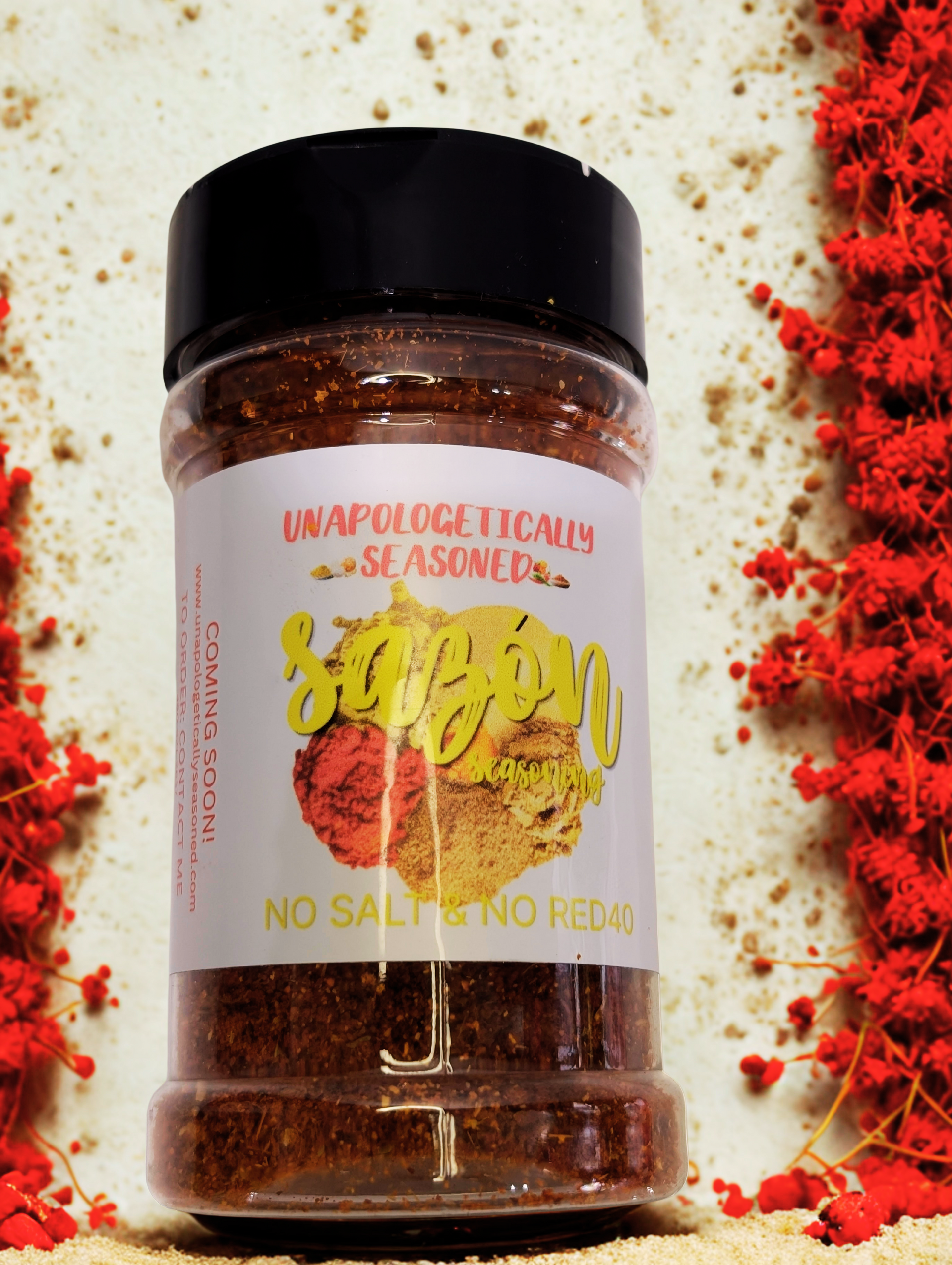 Unapologetically seasoned 7oz Sazon Seasoning