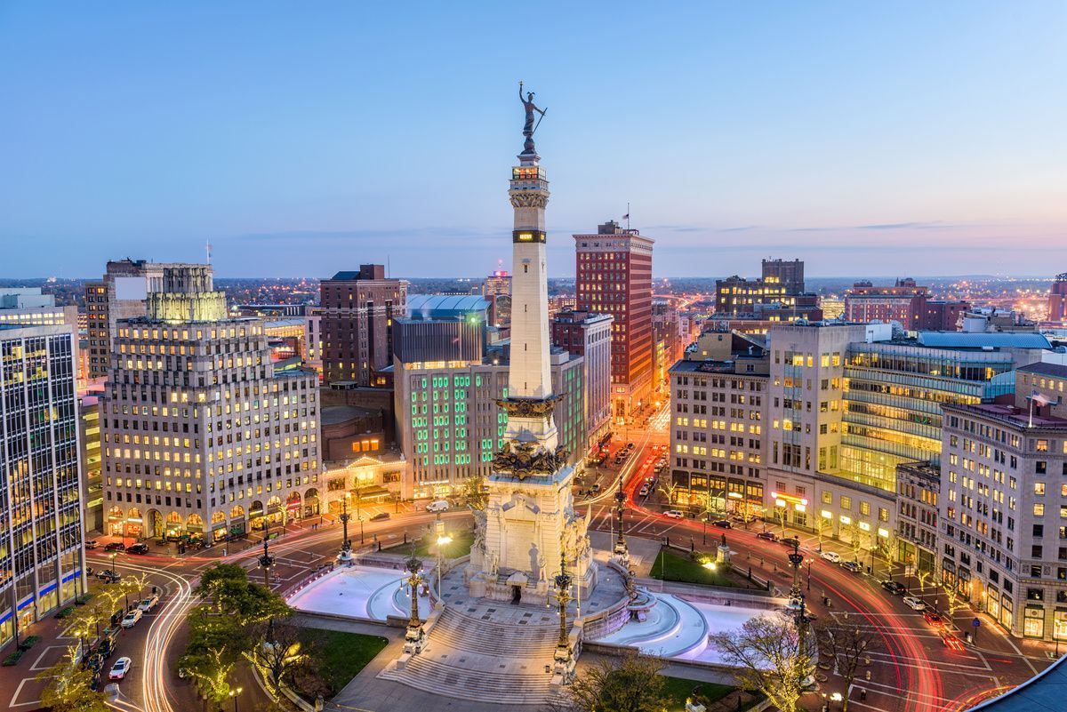monument stands in front of skyline
