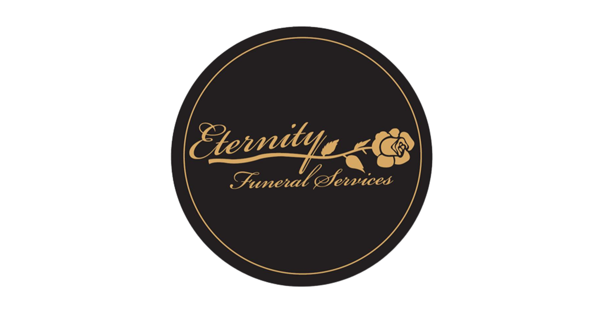 The logo for sample funeral home is shown on a white background.