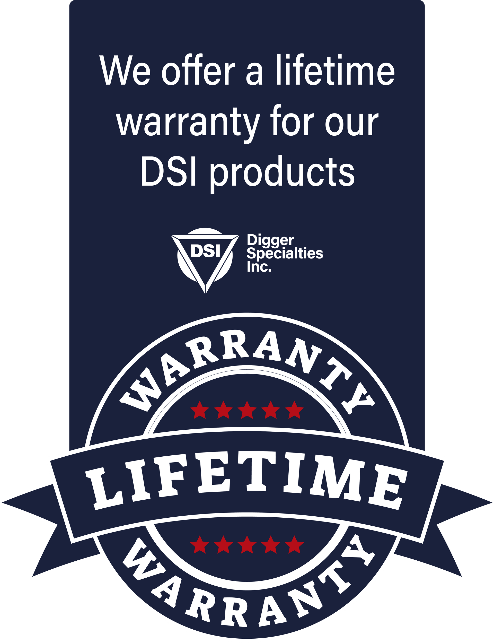 We offer a lifetime warranty for our dsl products
