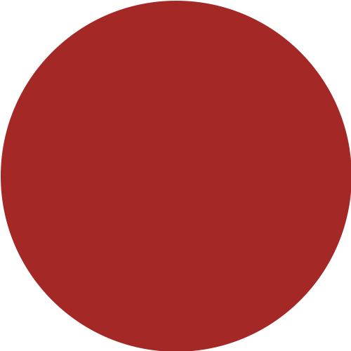 A red circle is on a white background.