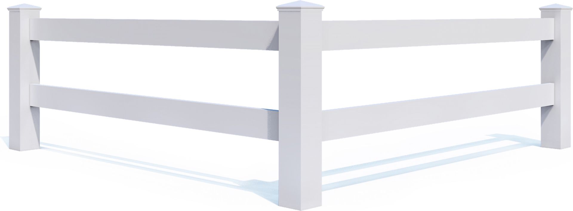 The corner of a wooden building with a white background