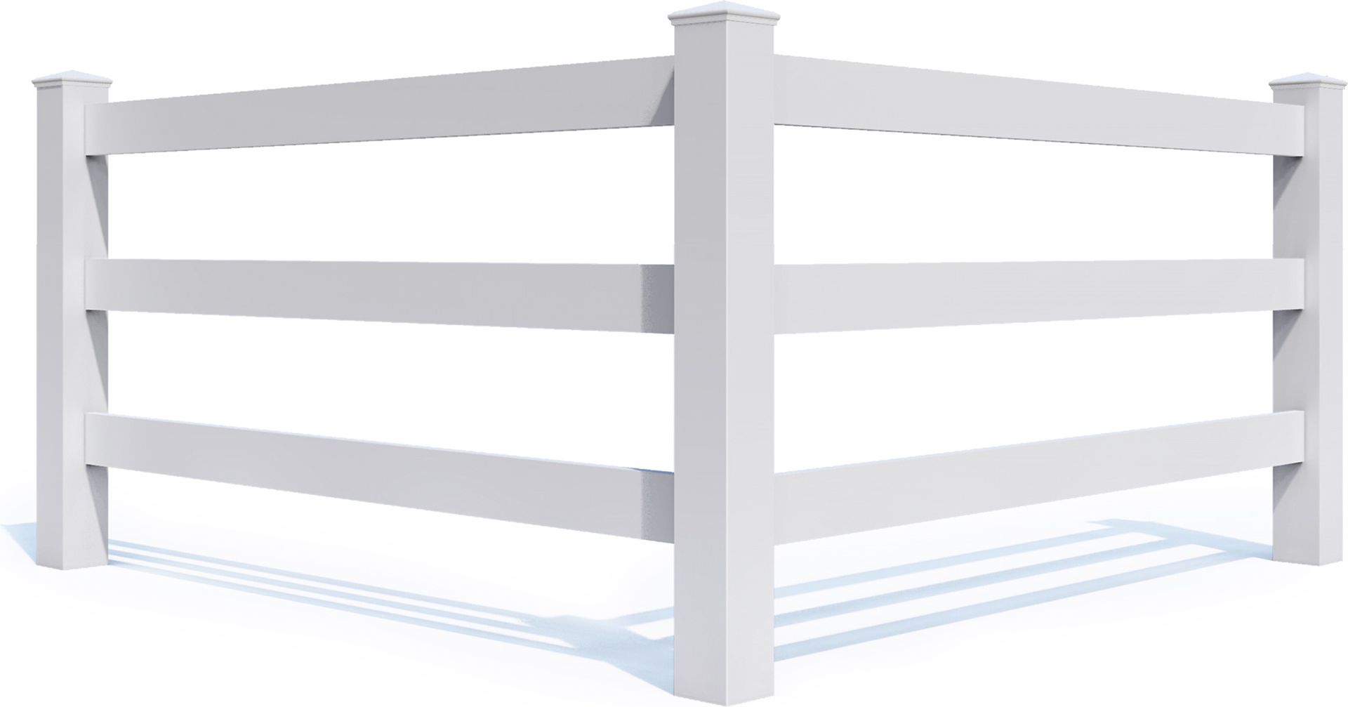 A corner of a wooden building with a white background