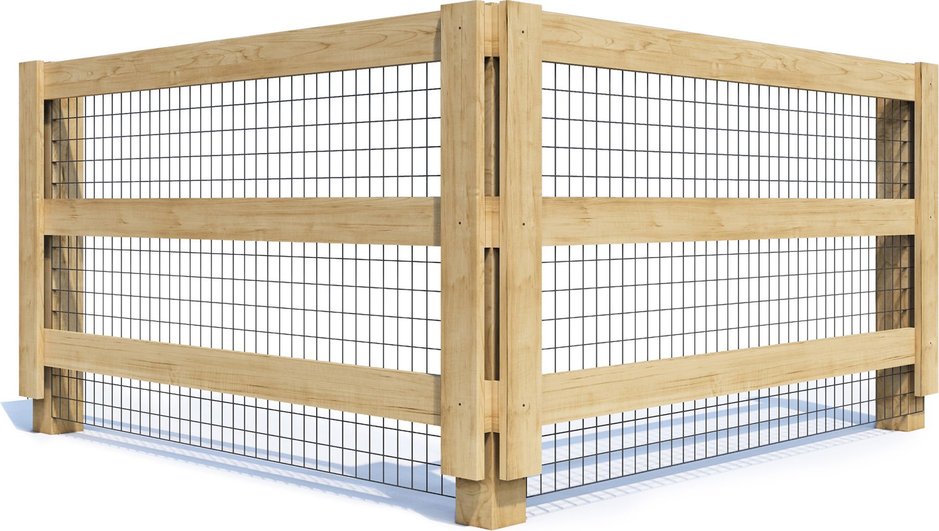 A wooden fence is sitting on top of a white surface.