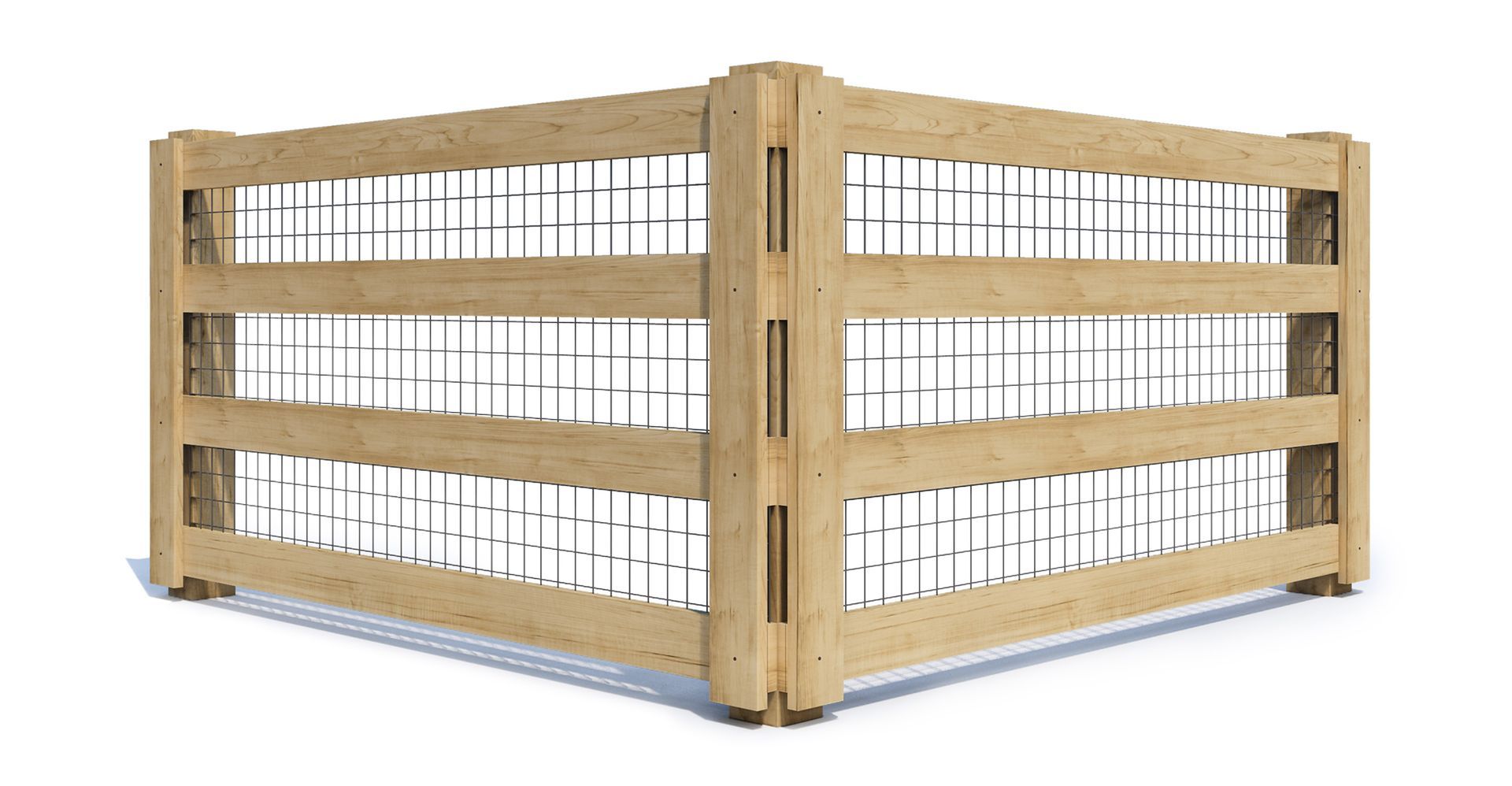 A wooden fence with a gate that is open and closed.