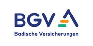 A blue and green logo for bgv badische versicherungen