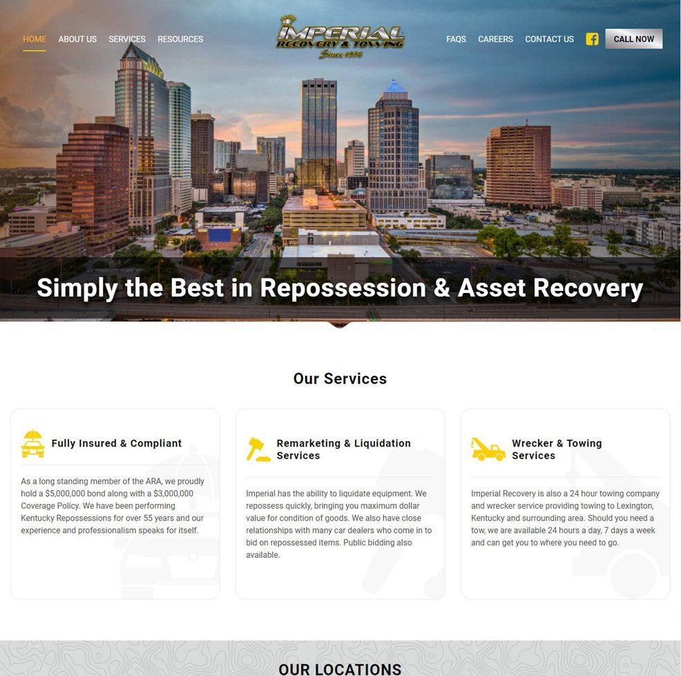 Towing Website Design