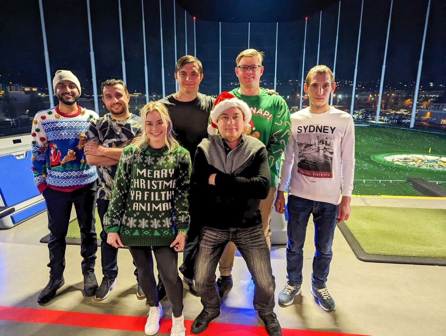 ABC Auto Repair team in Burien celebrating the holidays together