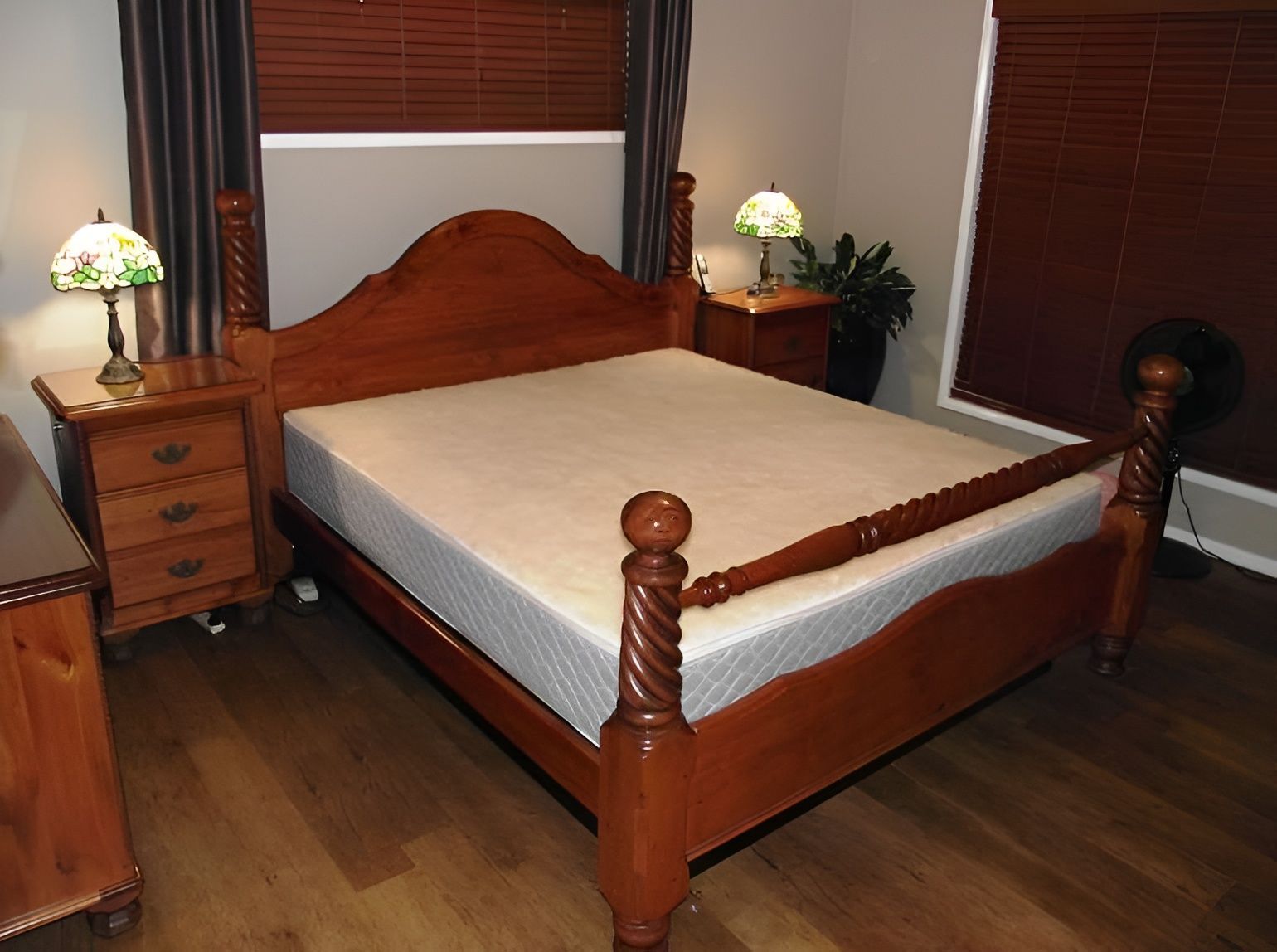 A Bedroom with Wood Furniture — Water Works Waterbeds in Gold Coast, QLD