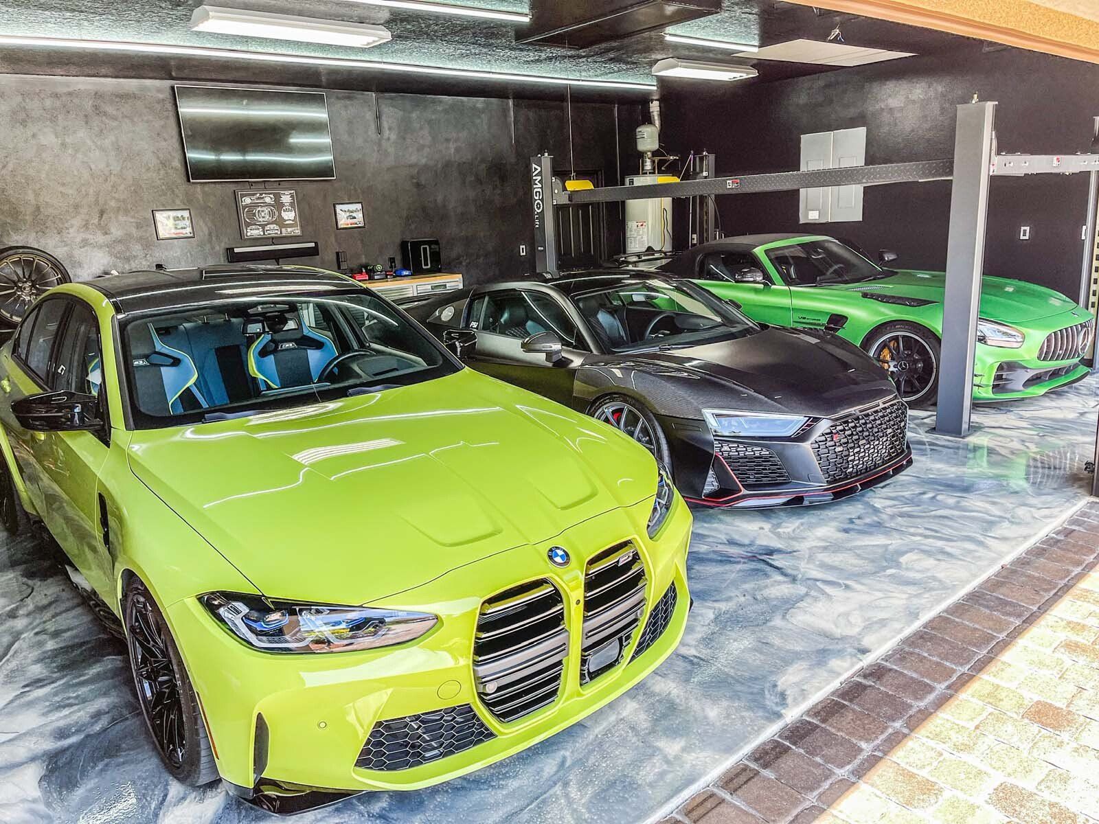 Luxury vehicles inside Stick to the Details studio in Melbourne FL
