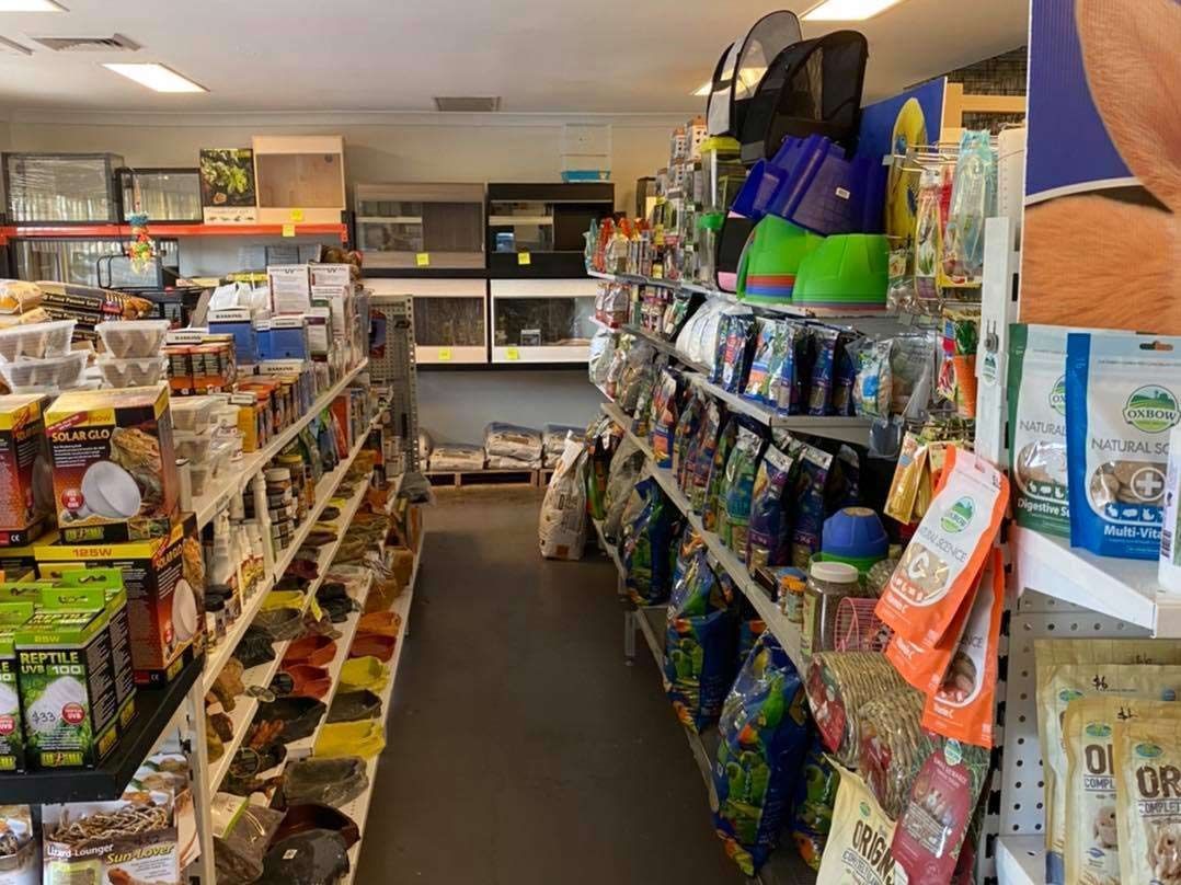 Pet Store Interior With Shelves of Food, Supplies, and Enclosures — Jonath’s Animal Kingdom in Salamander Bay, NSW