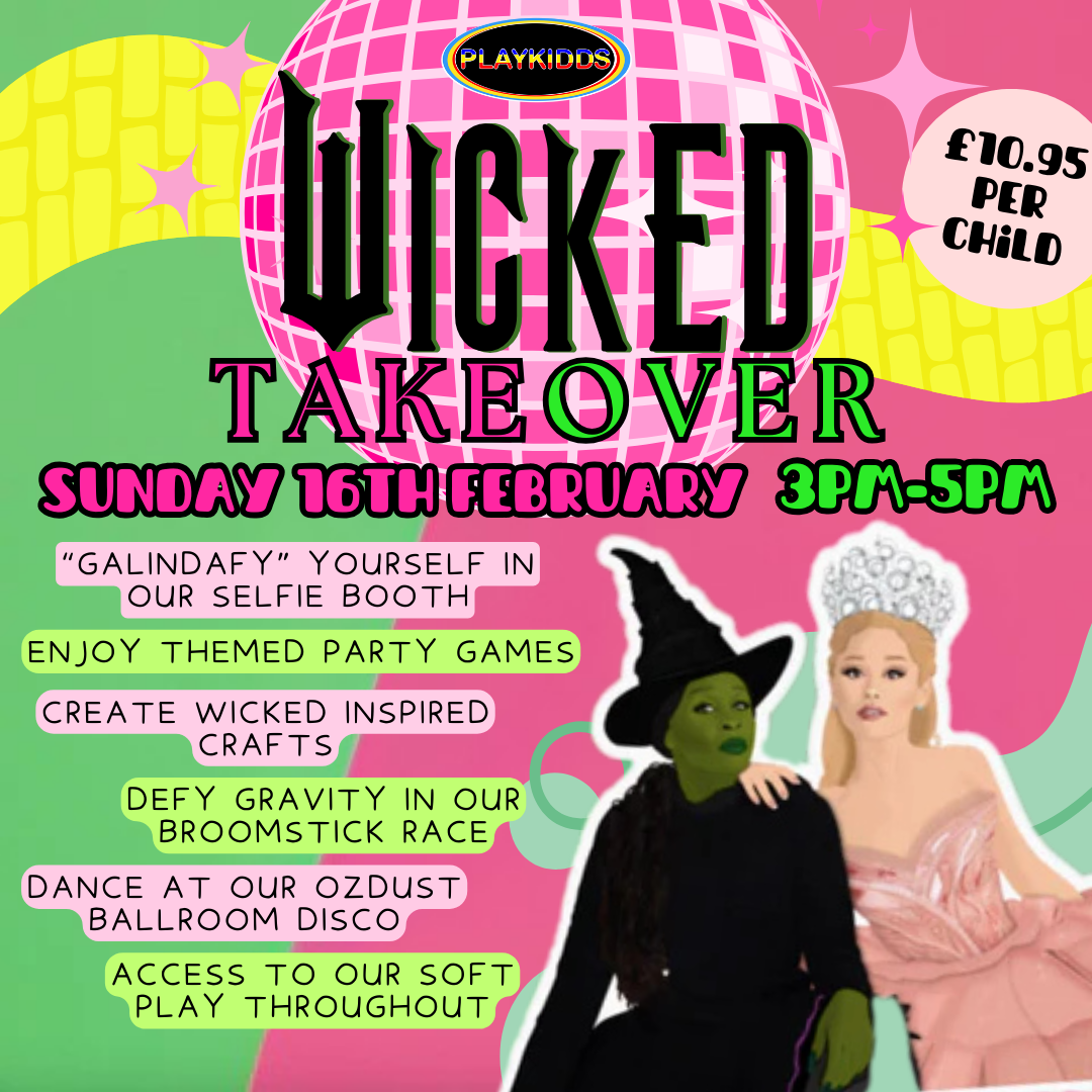 A Wicked the musical themed party for children at our soft play centre in Manchester