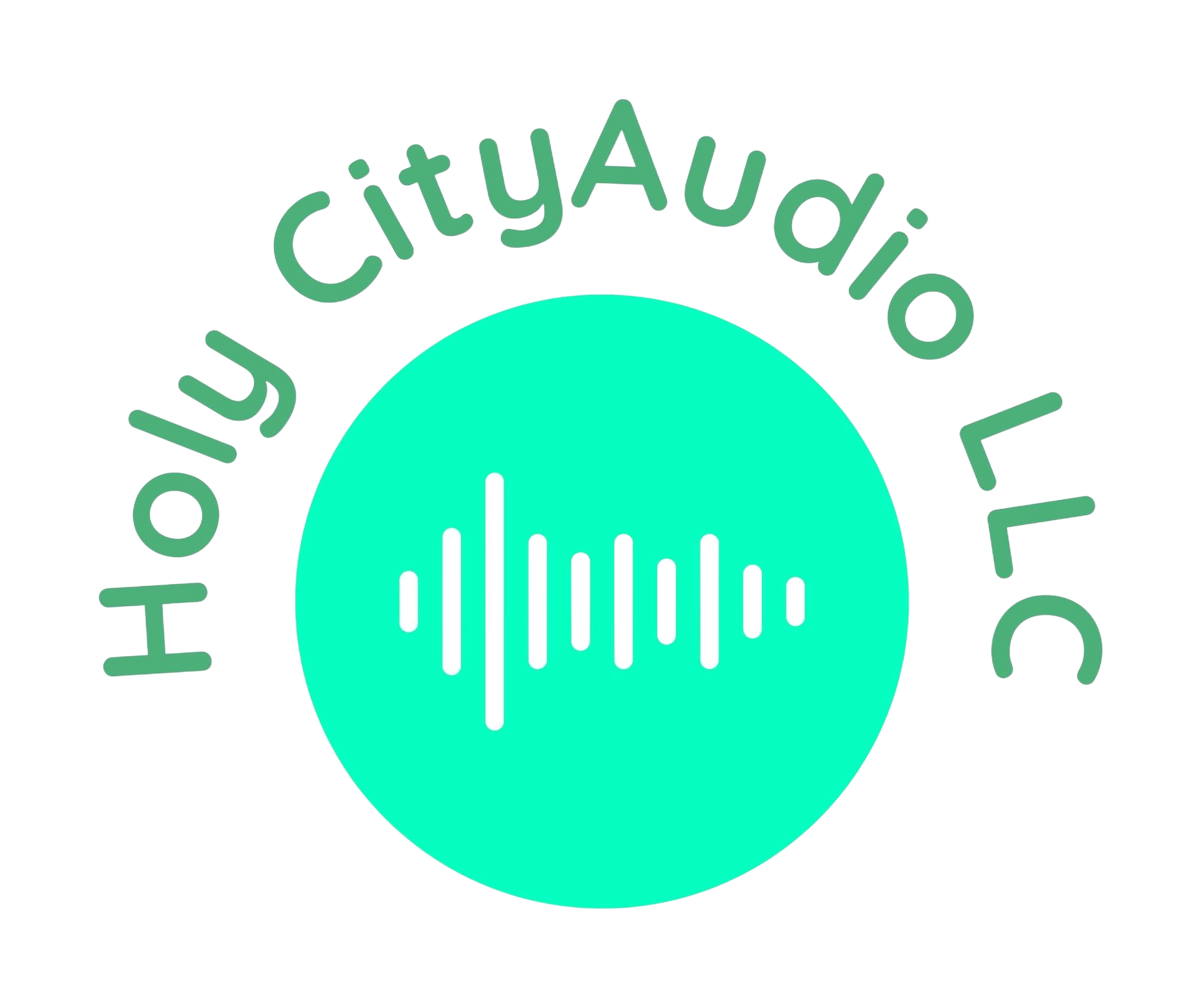 Logo: Light green text 