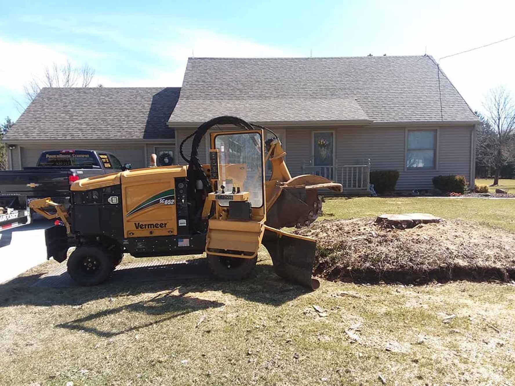 Ongoing Stump Removal — Appleton, WI — Powerhouse Stumpin