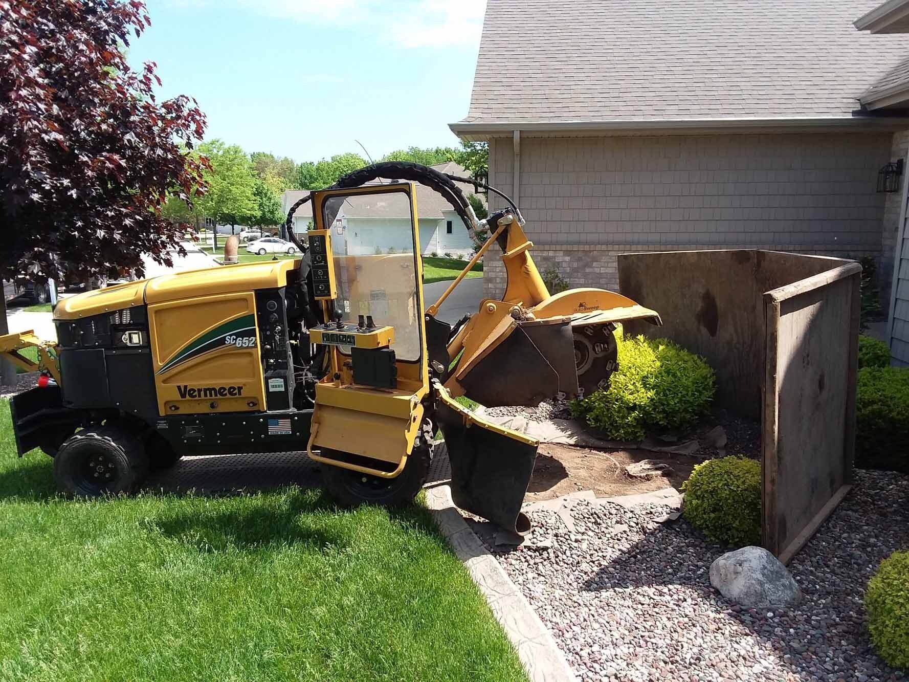 Stump Removal Machine — Appleton, WI — Powerhouse Stumpin