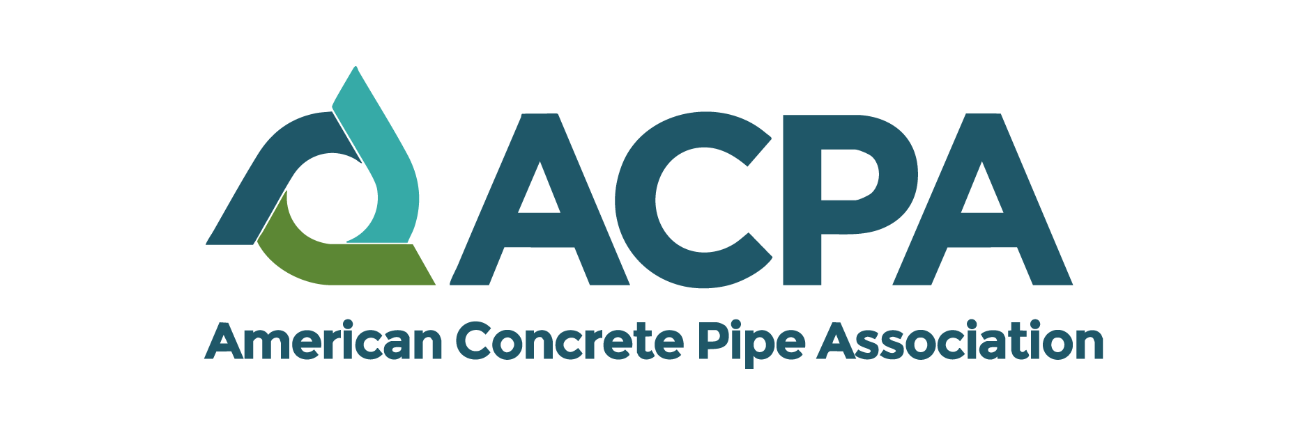 The logo for the american concrete pipe association
