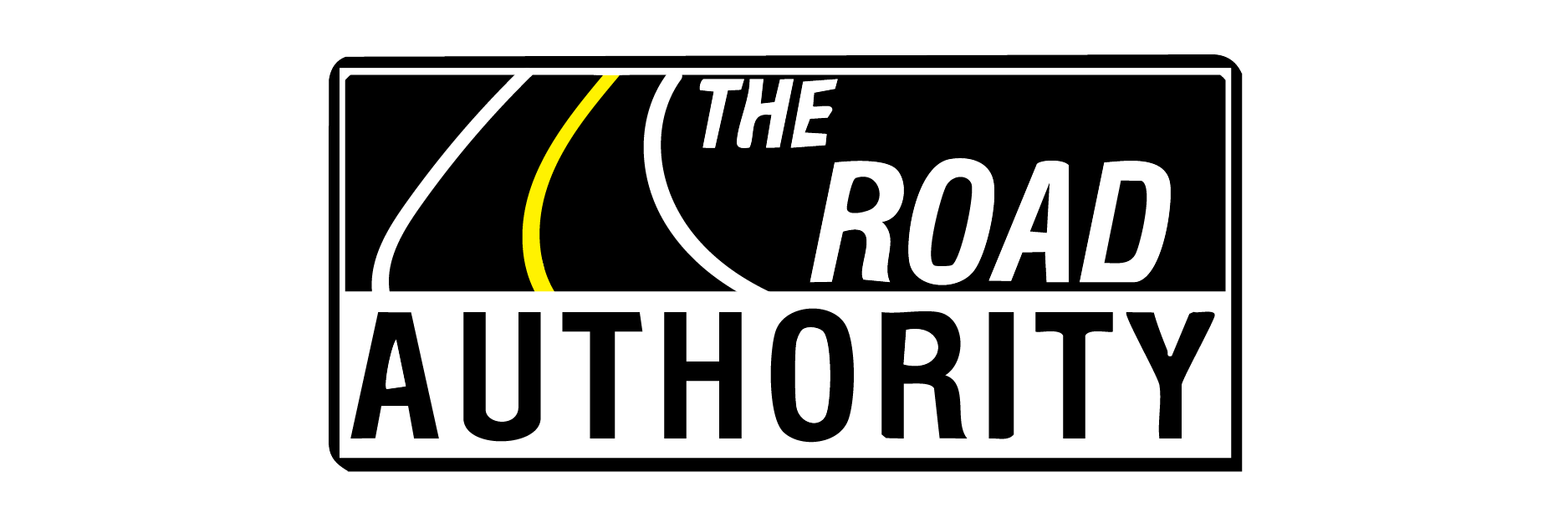 A black and white logo for the road authority