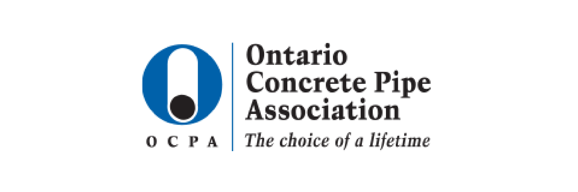 The ontario concrete pipe association logo is a choice of a lifetime