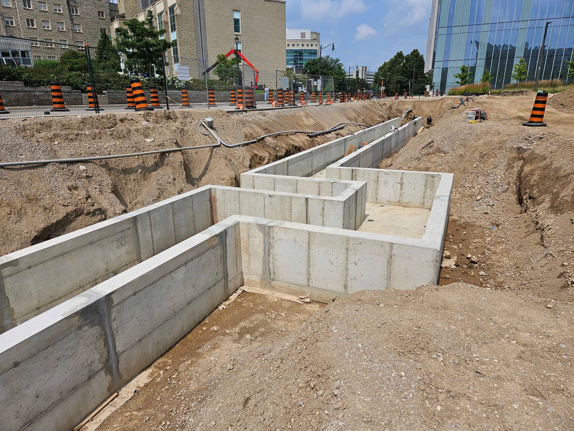 Western University Steam Tunnel Construction Site