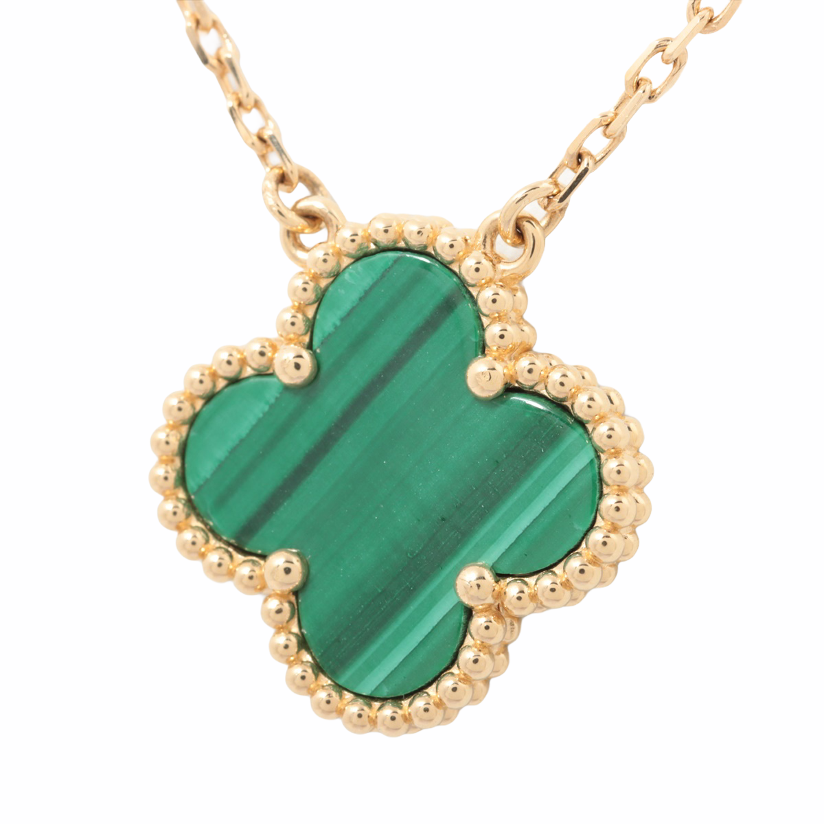 Sell VANCLEEF&ARPELS VINTAGE ALHAMBRA  MALACHITE NECKLACE 751 jewellery